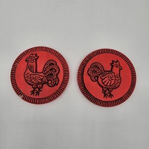 Rooster wall plaques